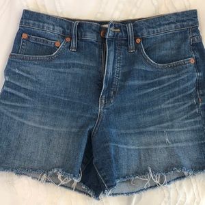 Madewell High Rise Jean Shorts size 27